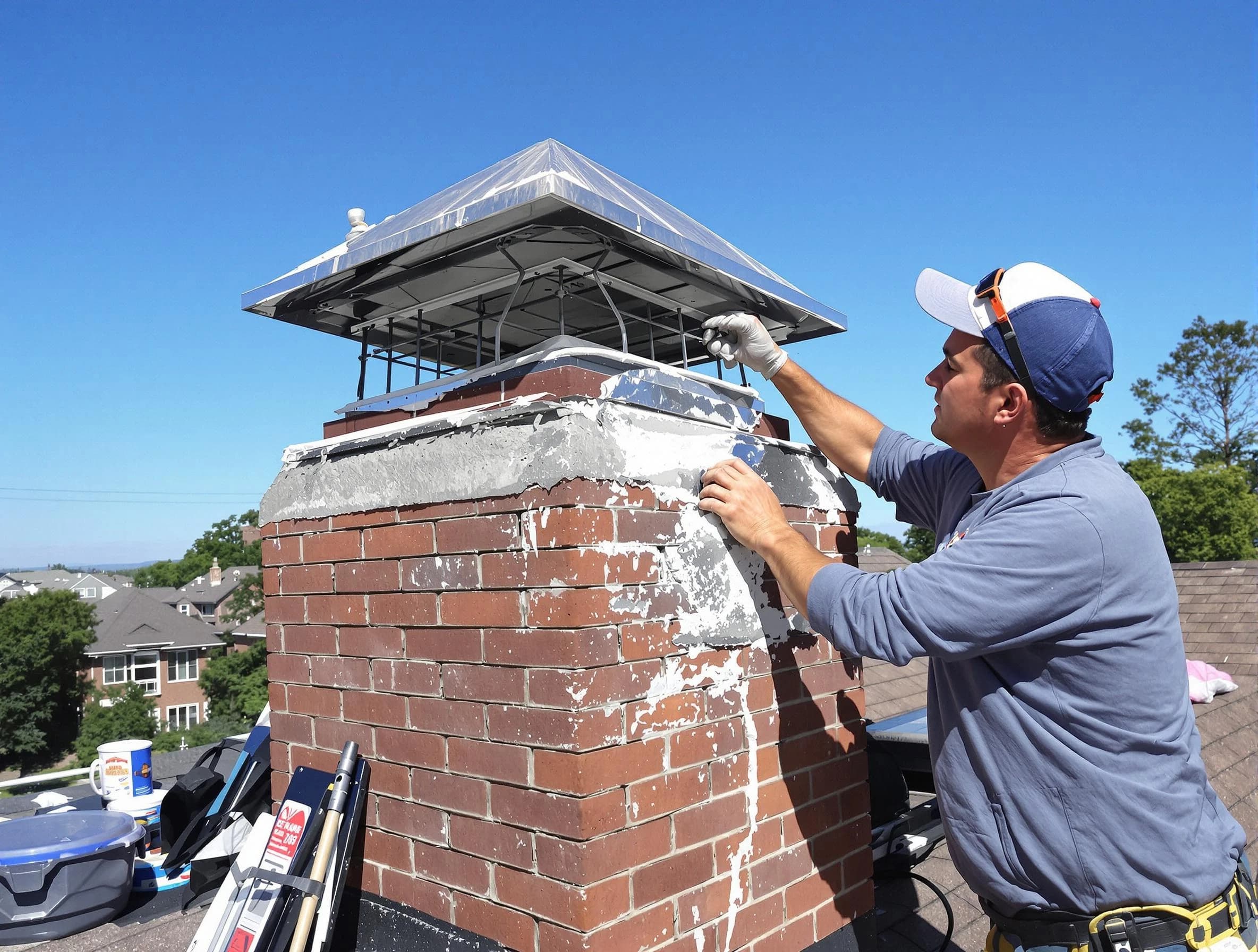 Chimney Crown Services service in Lindon, UT